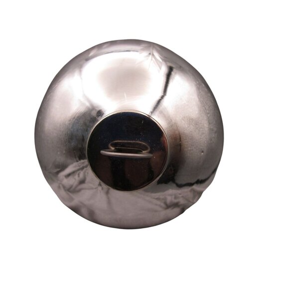 Vintage Silver Cut Snowflake Mercury Style Christmas Ornament Metal Cap GUC - Picture 7 of 10